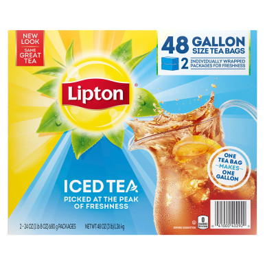 Lipton Gallon Size Iced Tea Bags, 48 Count