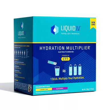 Liquid I.V. Hydration Multiplier Electrolyte Powder Packets, Lemon Lime & Acai Berry (24 pk.)