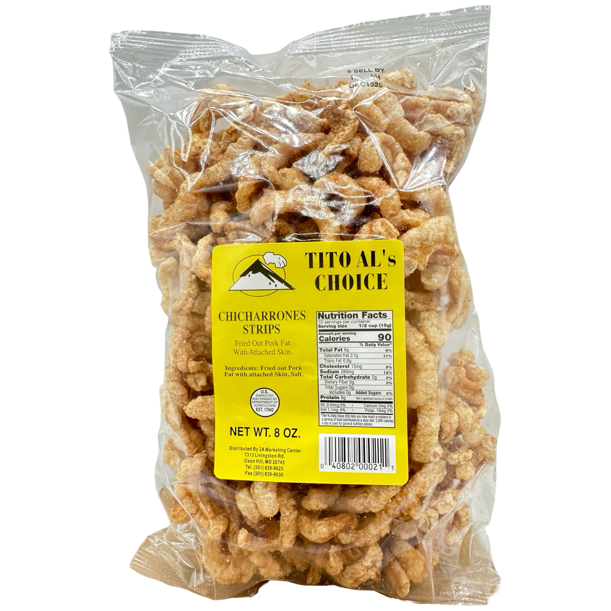 TITO AL'S Choice - Chicharrones Strips - 8 OZ