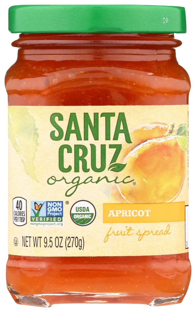 Santa Cruz Organic Fruit Spreads - Apricot , 9.5 Oz | Pack of 6
