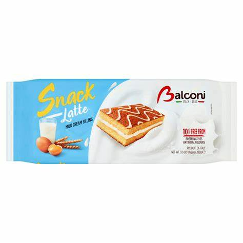 Balconi Snack Latte Milk Cream Filling