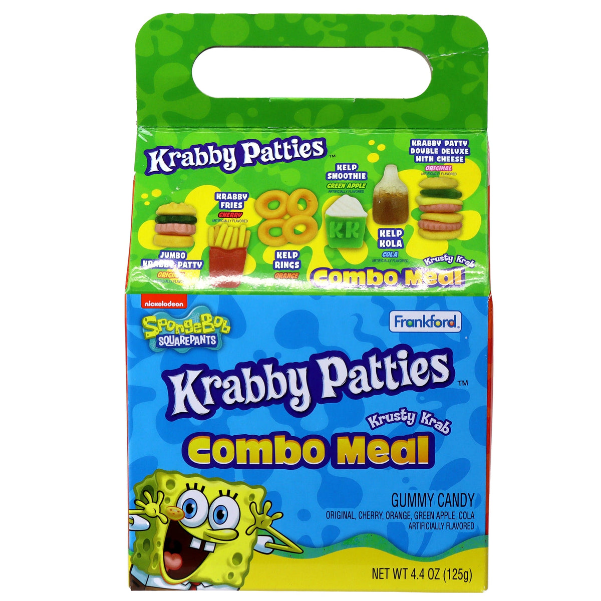Spongebob Squarepants Krabby Patties Combo Meal Gummy Candy