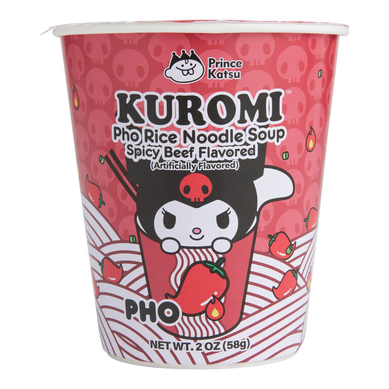 Hello Kitty Kuromi Pho Rice Noodle Soup Spicy Beef