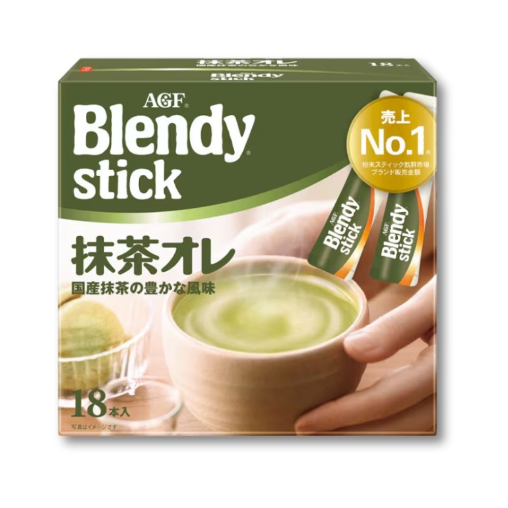 AGF Blendy Stick Matcha Au Lait (Matcha Tea) 18 Pieces