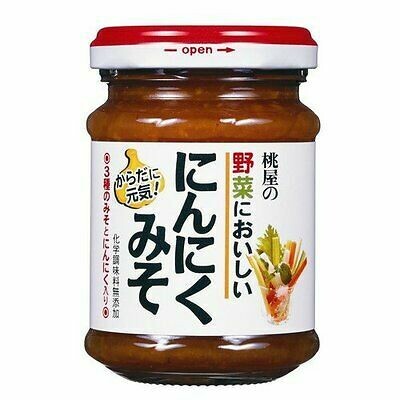 Momoya, Ninniku Miso, Garlic Miso, 105g, For Vegetable