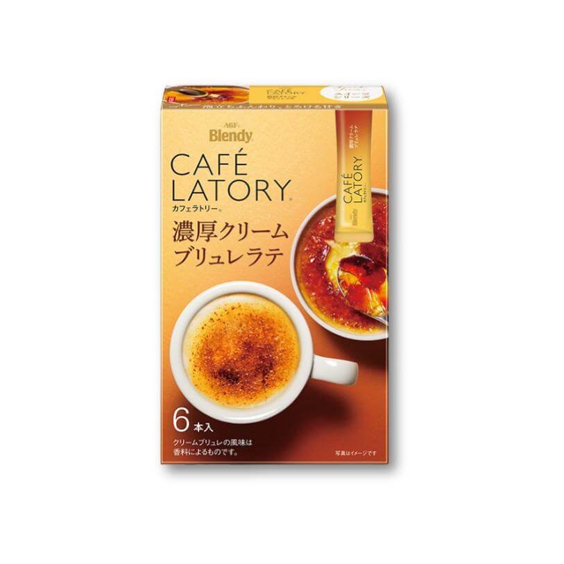 AGF Blendy Cafe Latory Stick Creme Brulee Latte - 6  Pieces