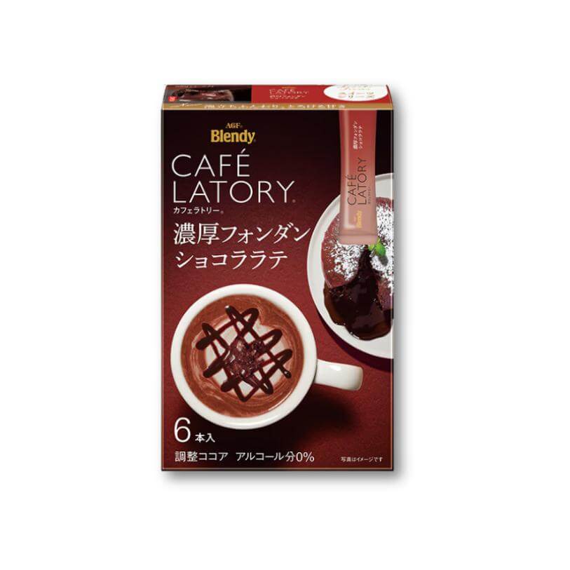 AGF Blendy Cafe Latory Stick Fondant Chocolate Latte - 6  Pieces