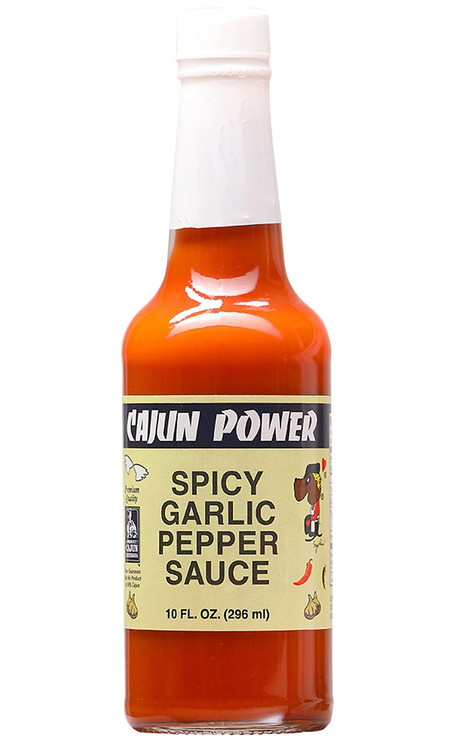 Cajun Power Spicy Garlic Pepper Sauce, 6oz.