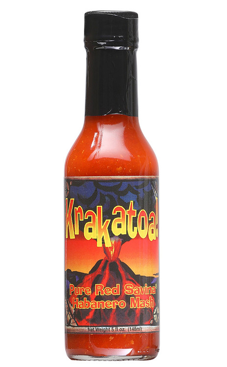 Krakatoa! Pure Red Savina Mash Hot Sauce, 5oz.