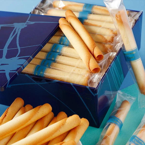 YOKU MOKU Cigare Sweets Cookies Butter Biscuit Snack Gift box 30 pieces Japan - Tokyo Sakura Mall