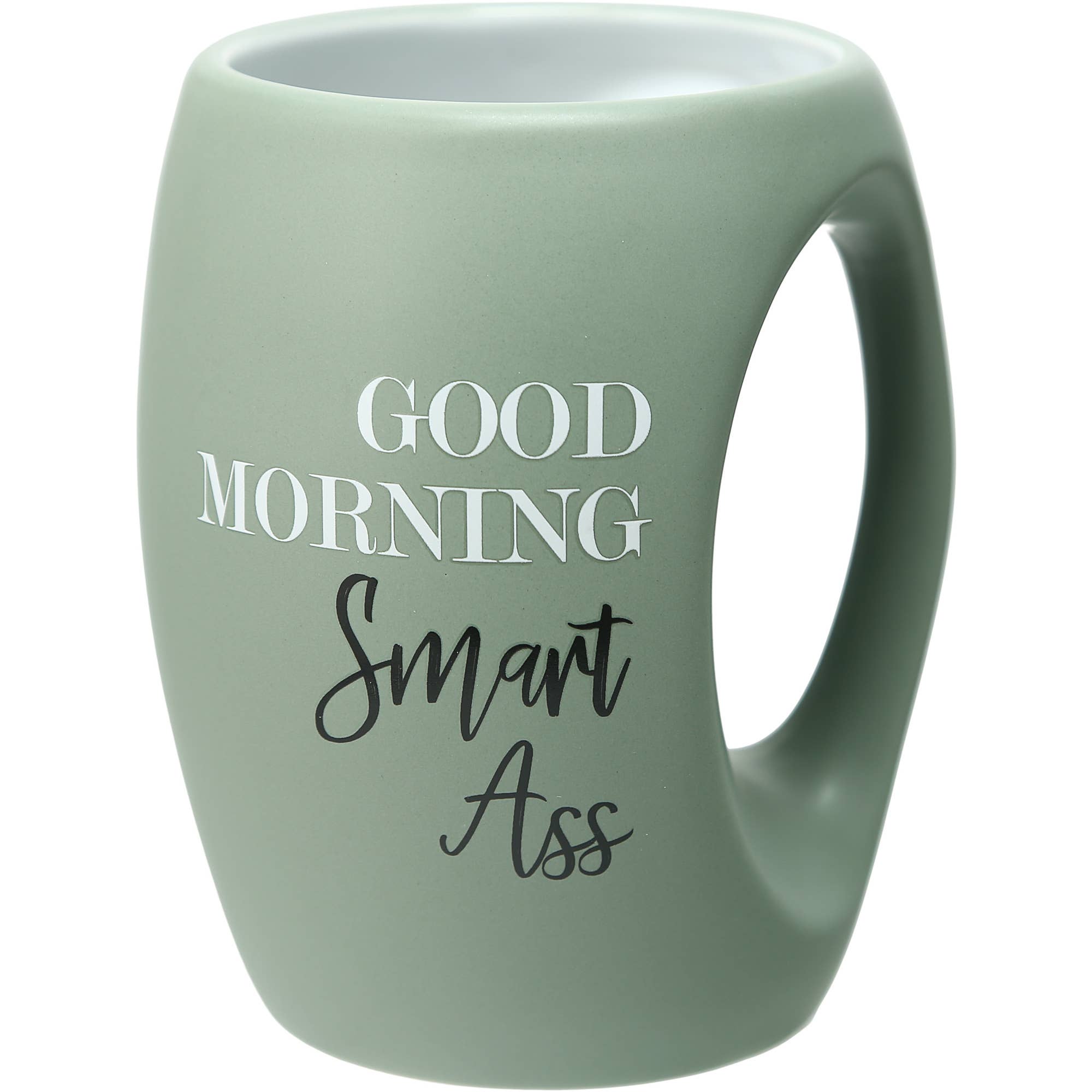 "Good Morning, Smartass" 18 oz Stoneware Mug - Funny and Playful Desig