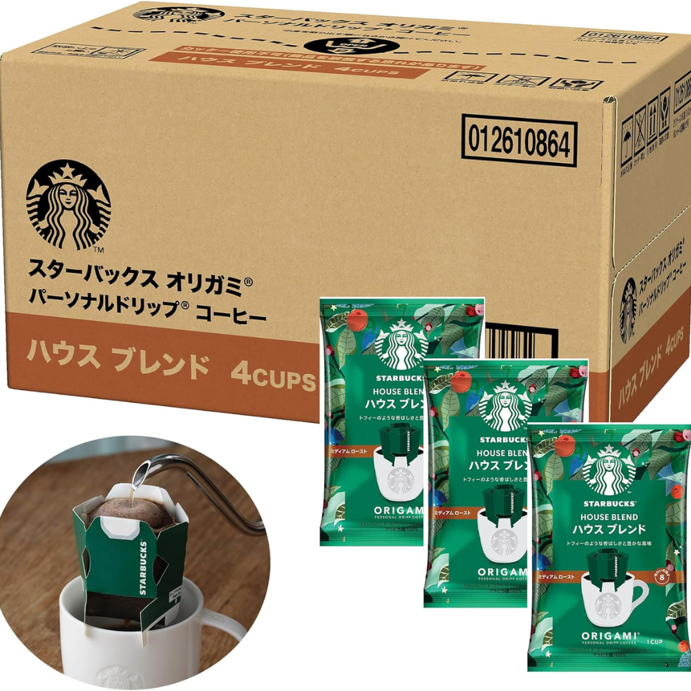 Starbucks Japan Exclusive Origami Drip Coffee House Blend 4 Bags × 6 Boxes - Tokyo Sakura Mall