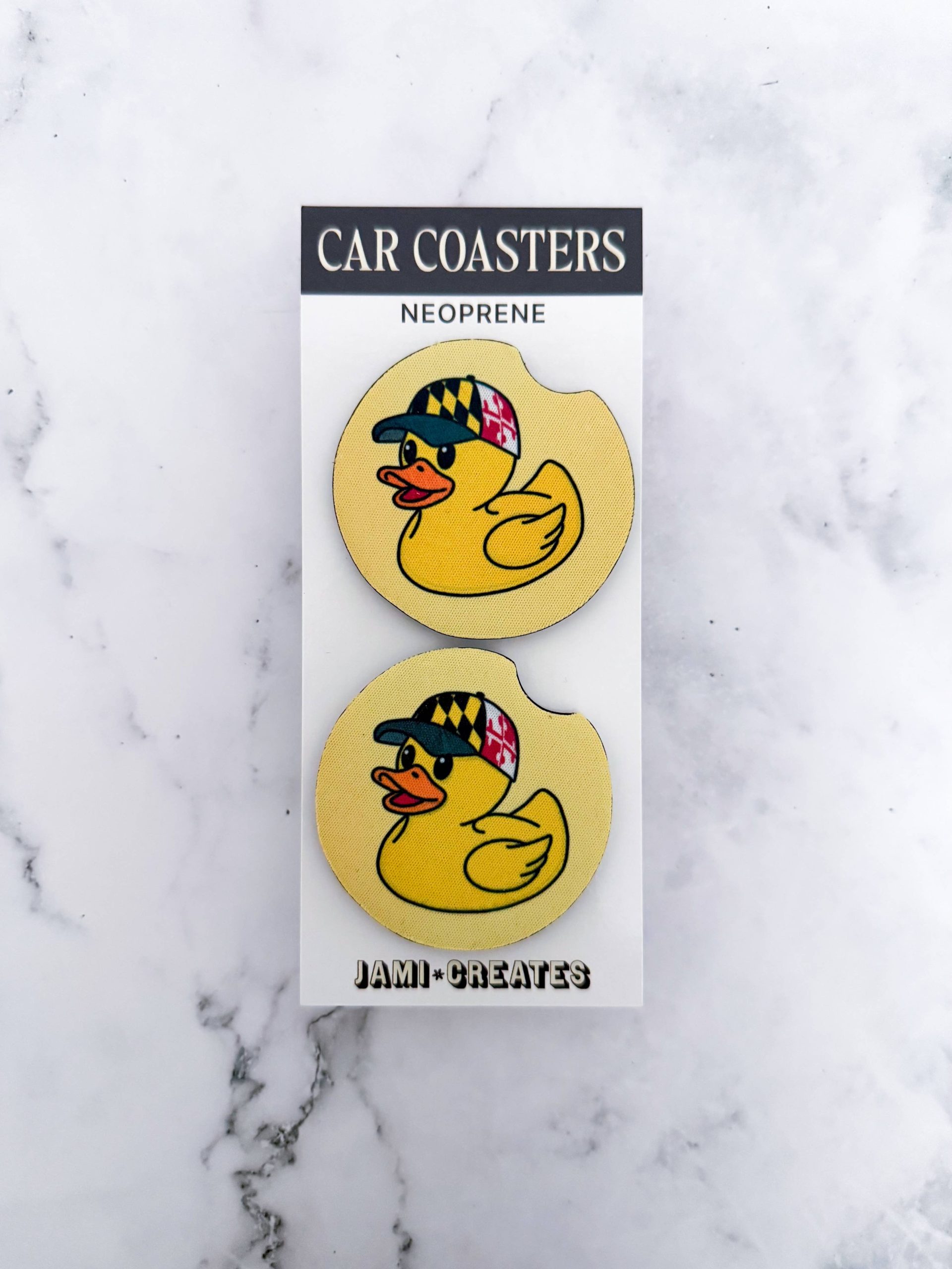 Jami Creates - Maryland Rubber Duck Car Coaster