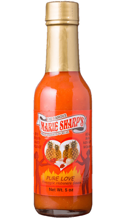 Marie Sharp's Pure Love Pineapple Habanero Pepper Sauce, 5oz.