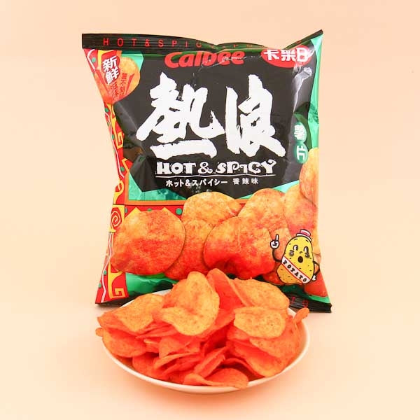 Calbee Potato Chips - Hot & Spicy