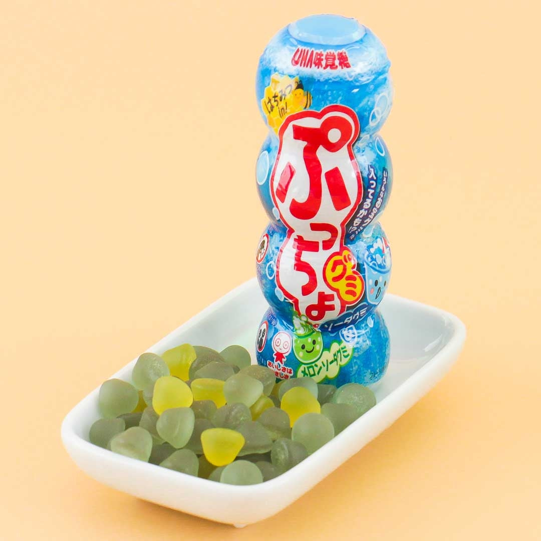 Puccho Gummy Candy - Melon Soda & Ramune