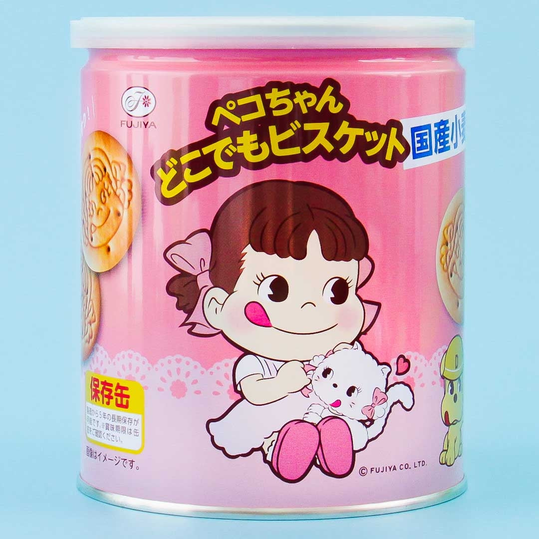 Fujiya Peko-Chan Biscuits In Tin Can