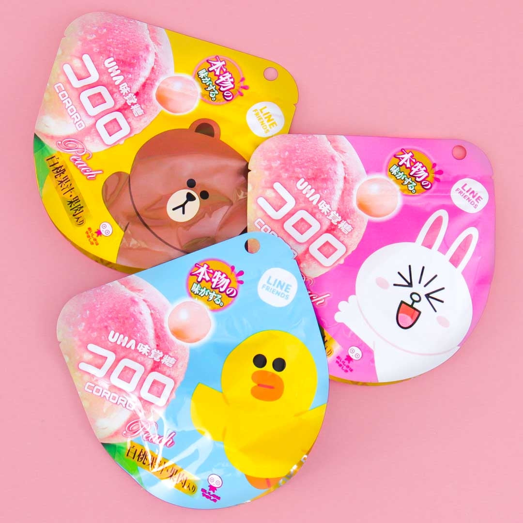 Kororo x LINE FRIENDS Fruit Juice Gummy - Peach