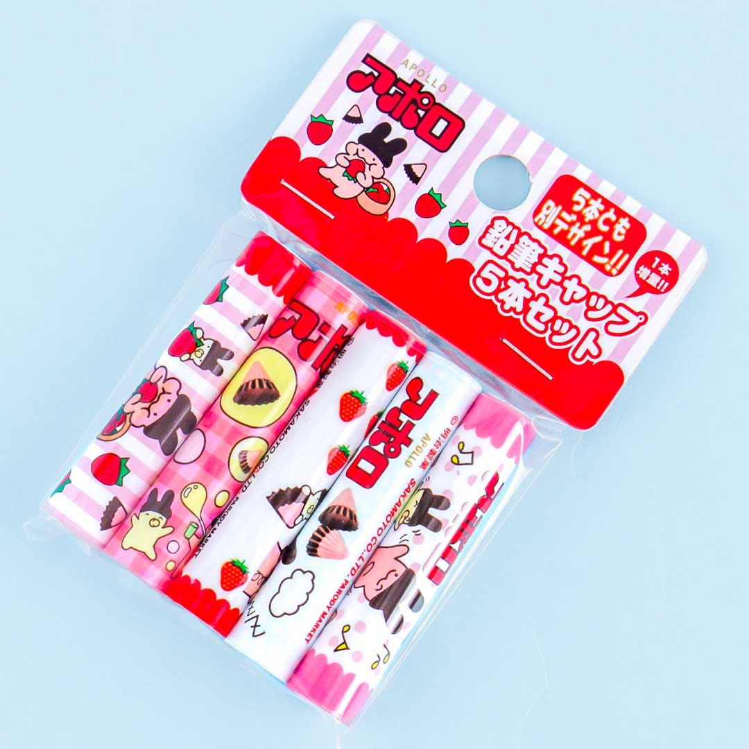 Apollo Strawberry Chocolate Pencil Cap Set