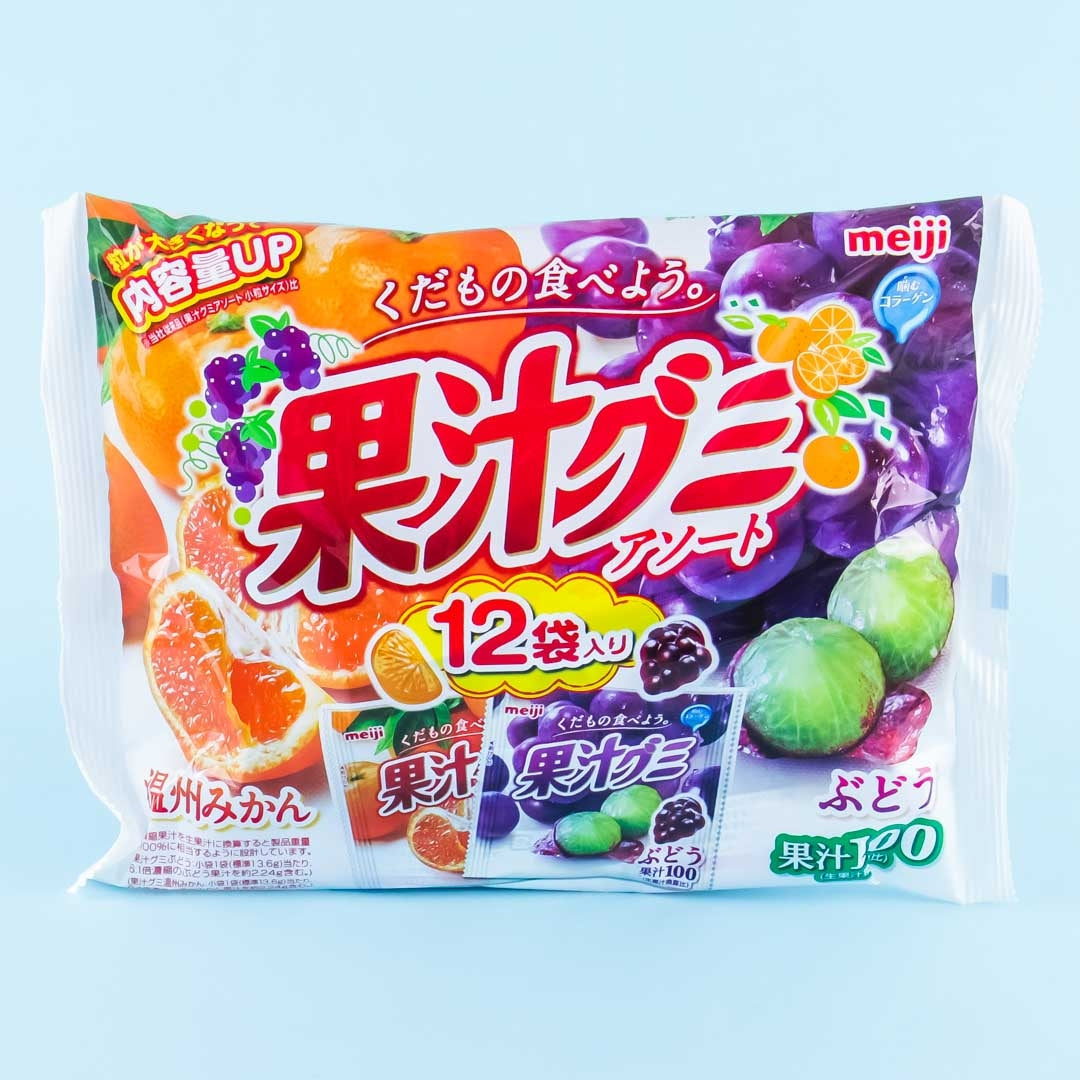 Meiji Kajyu Fruit Gummies Multi-Pack - Fruit Juice Assortment