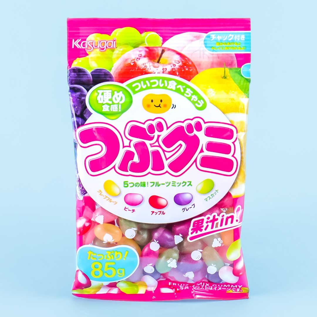 Kasugai Tsubu Gummy Candy - Fruit Mix