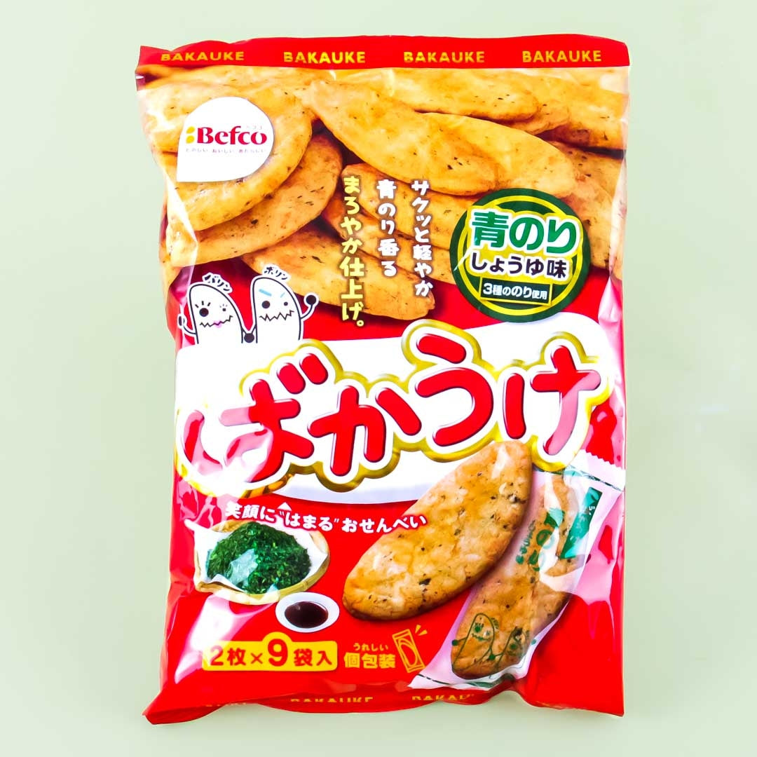 Befco Kuriyama Bakauke Rice Crackers - Aonori