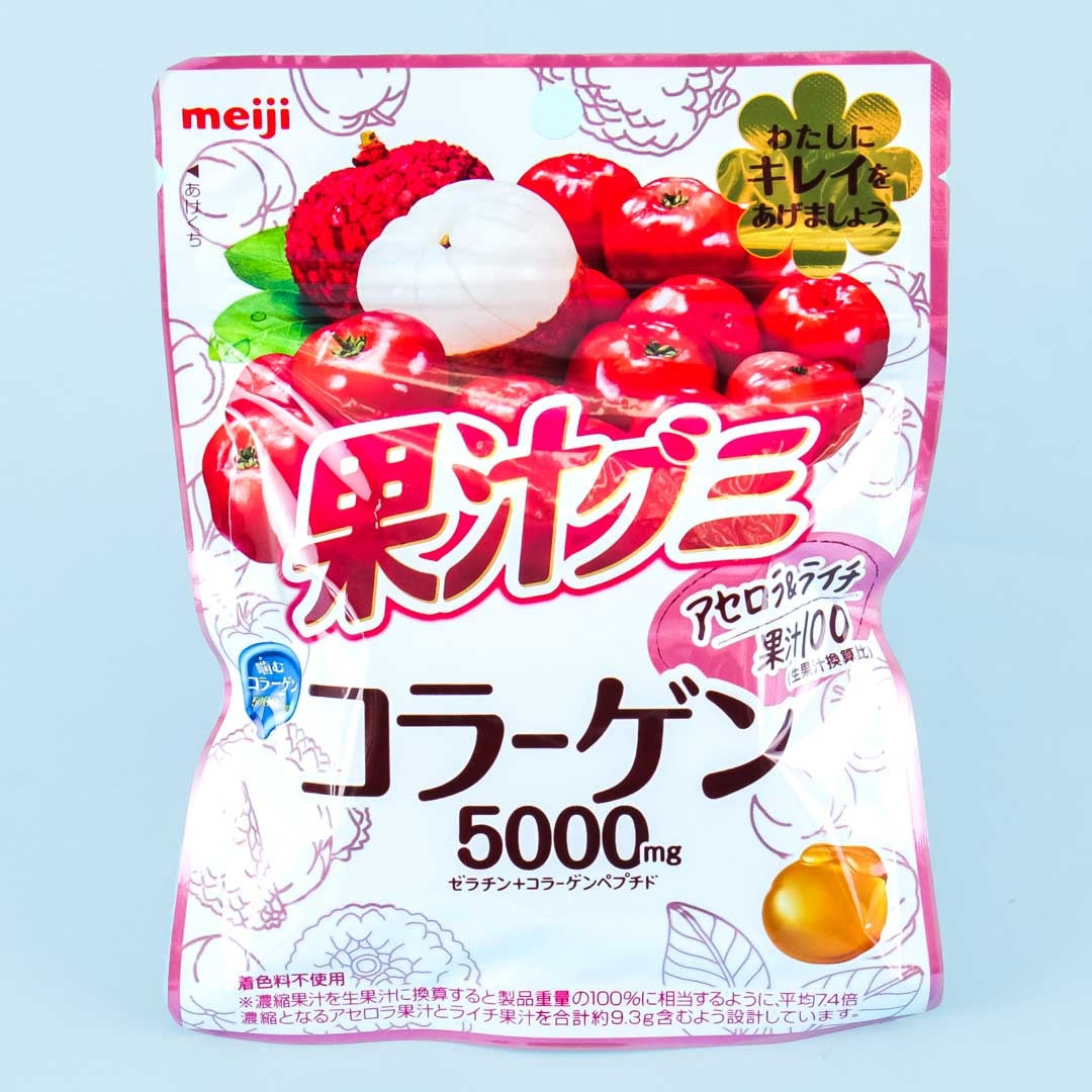 Meiji Kajyu Fruit Gummies - Acerola & Lychee
