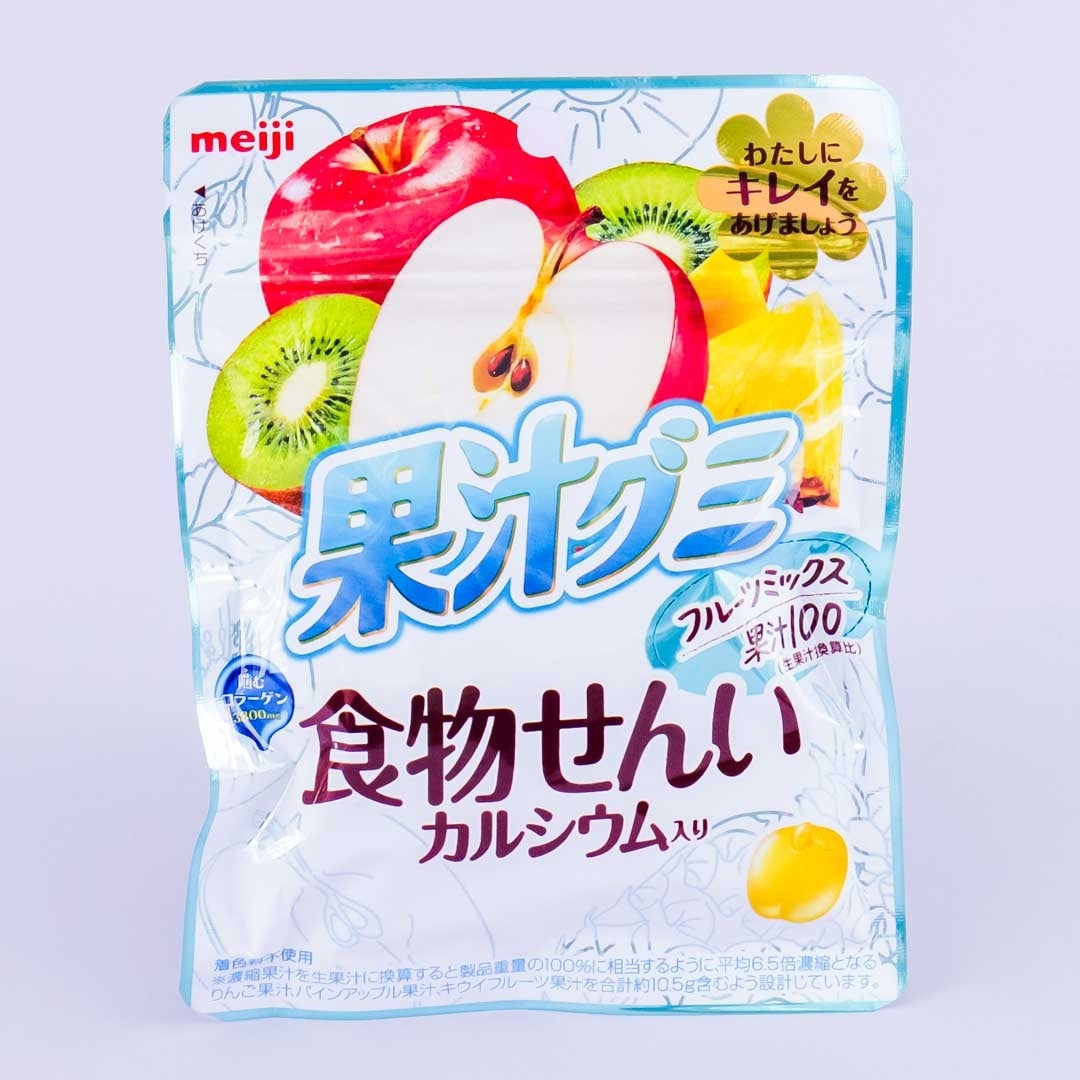Meiji Kajyu Fiber Calcium Fruit Gummies - Mixed Fruits