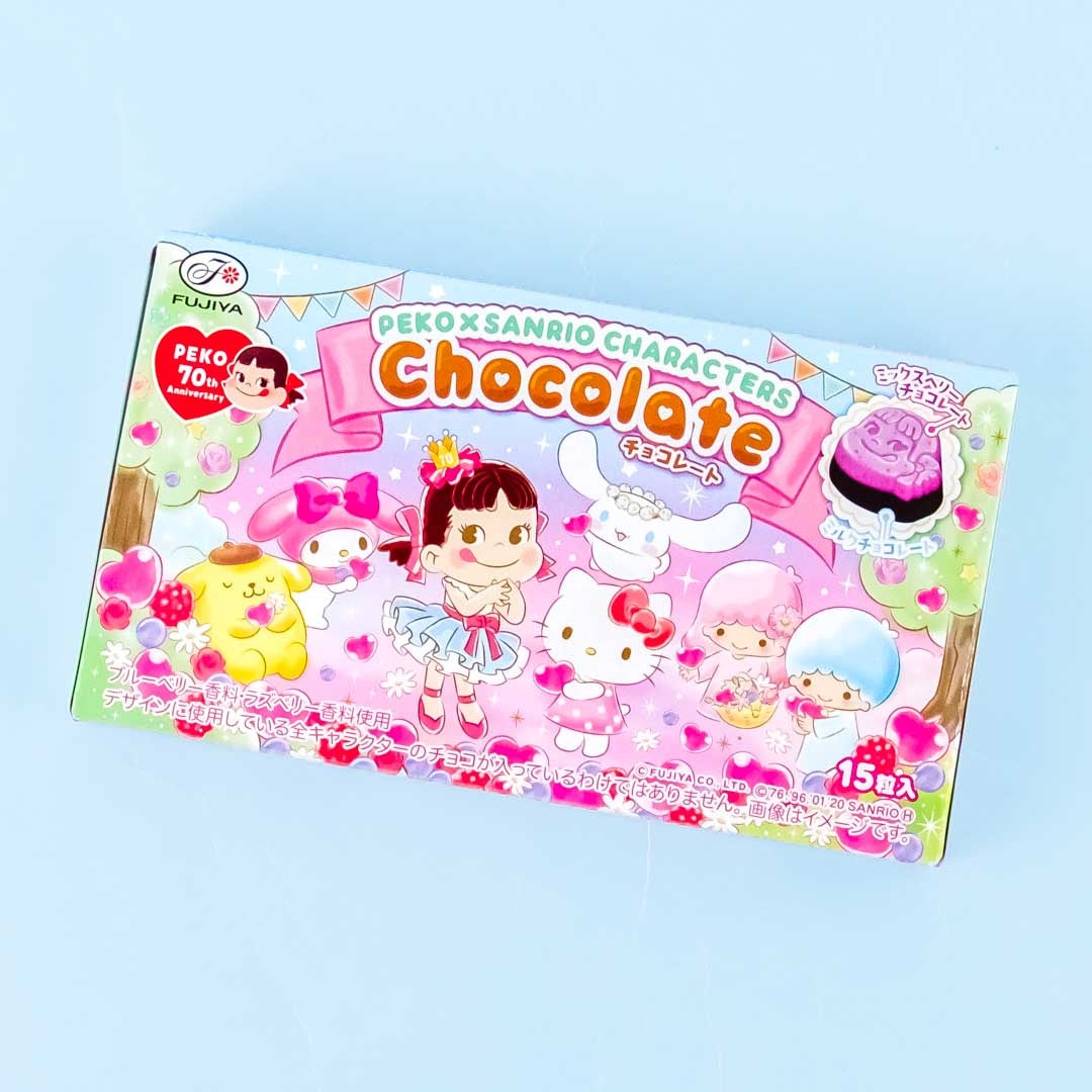 Fujiya Peko-Chan & Sanrio Characters Chocolate - Mixed Berry