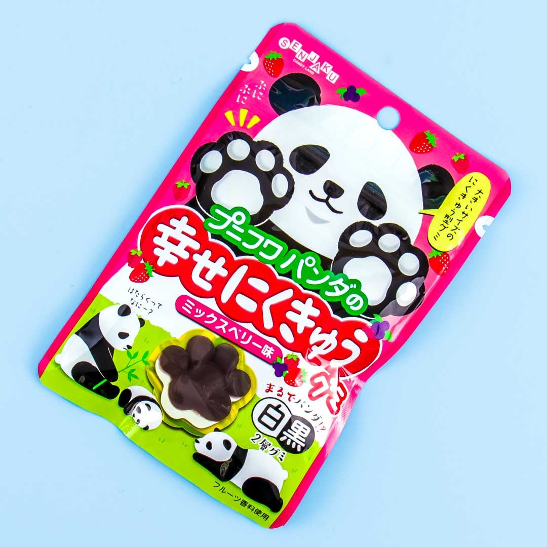 Senjaku PuniFuwa Happy Nikukyu Panda Gummy - Mixed Berries