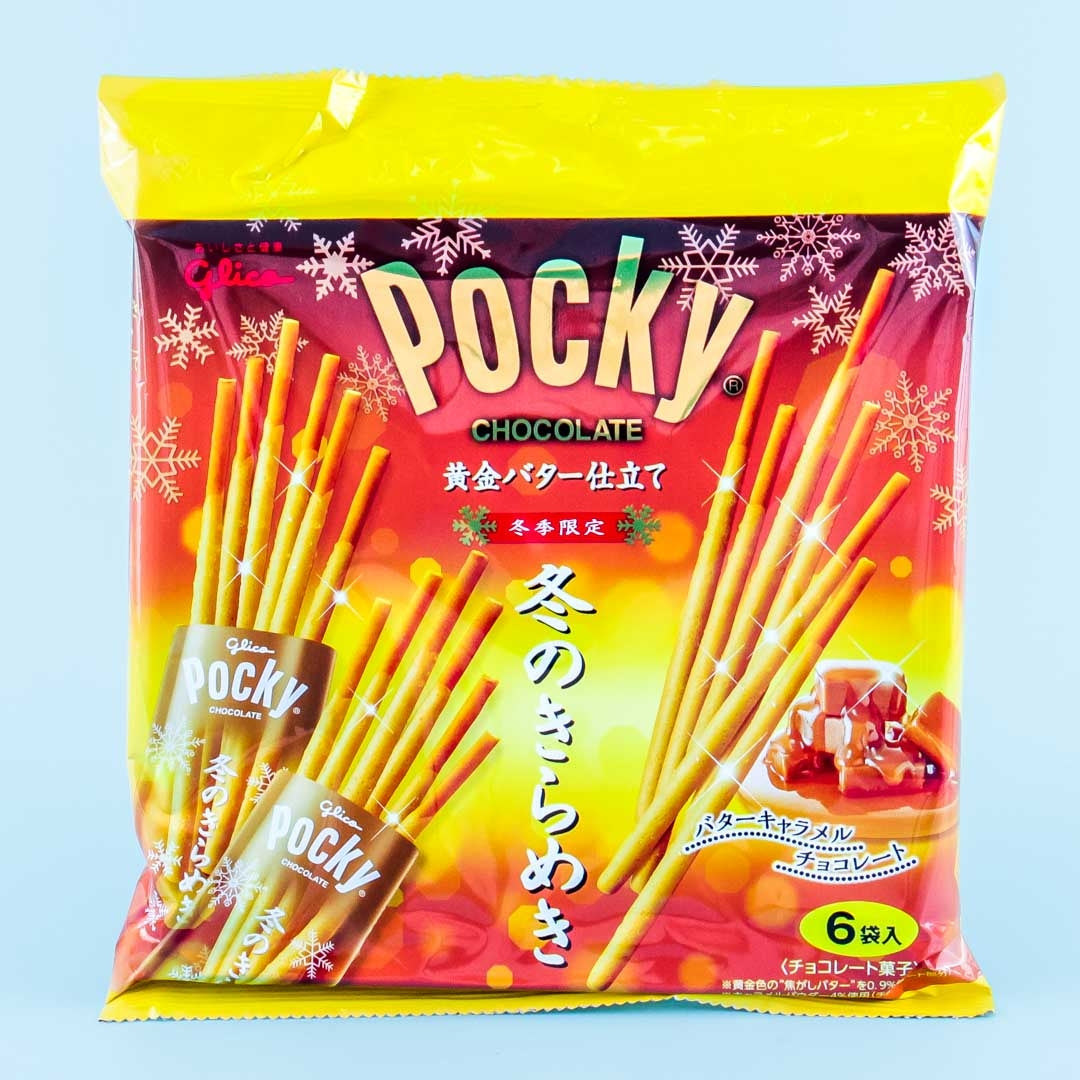 Pocky Biscuit Sticks Winter Bag - Golden Butter Caramel