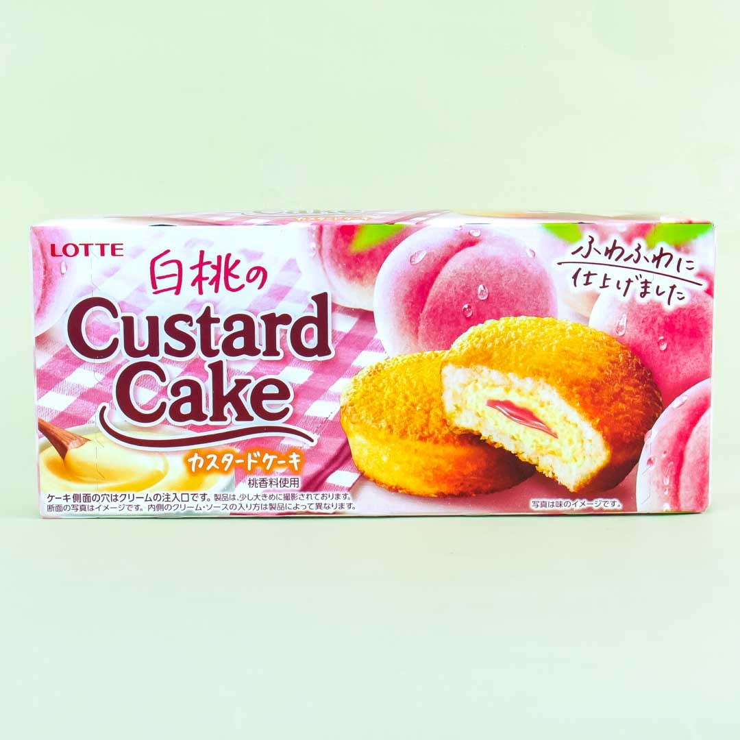 Lotte Custard Cake - White Peach