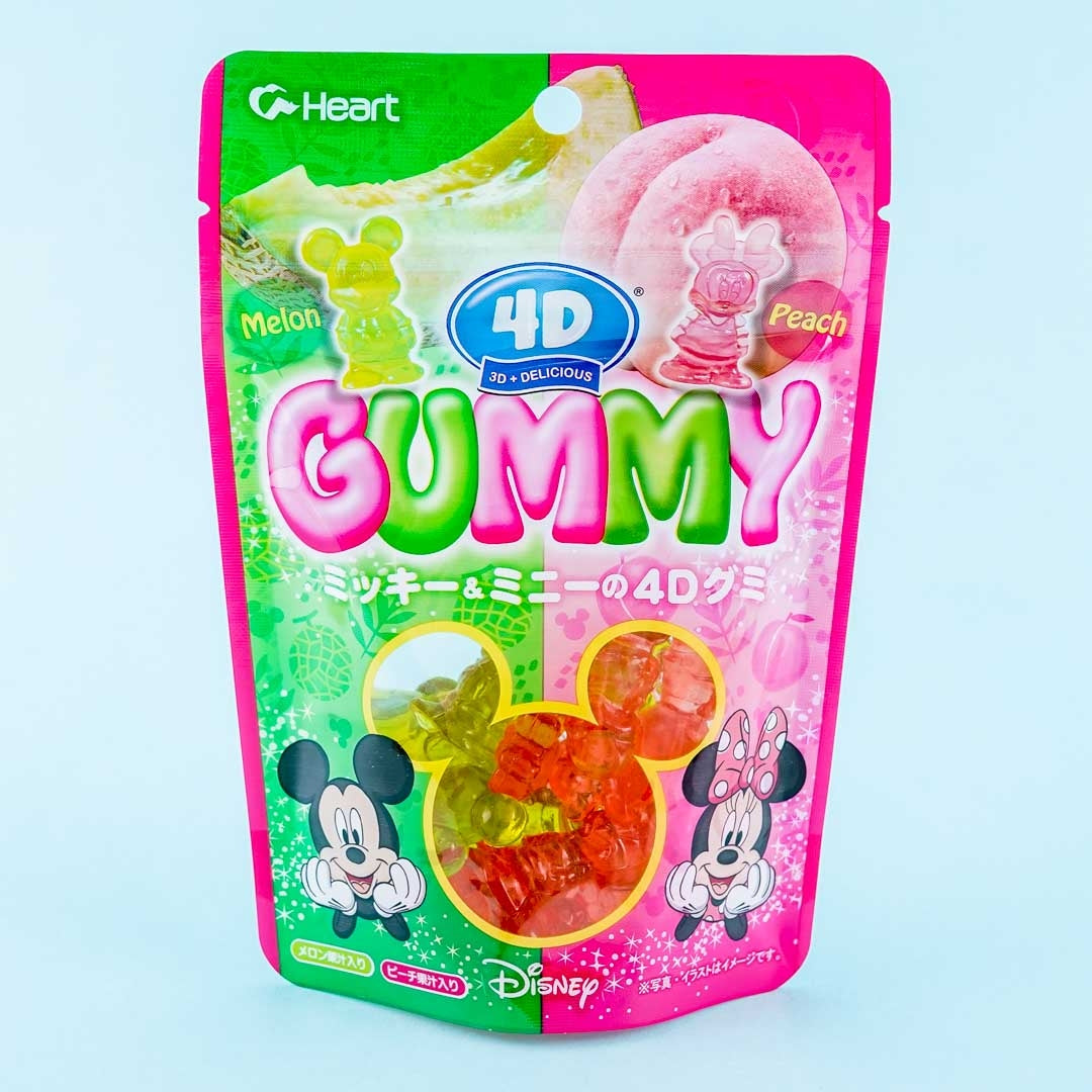 Disney Character 4D Gummy Candy - Melon & Peach