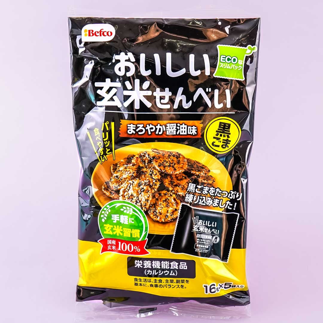 Befco Black Sesame Brown Rice Crackers