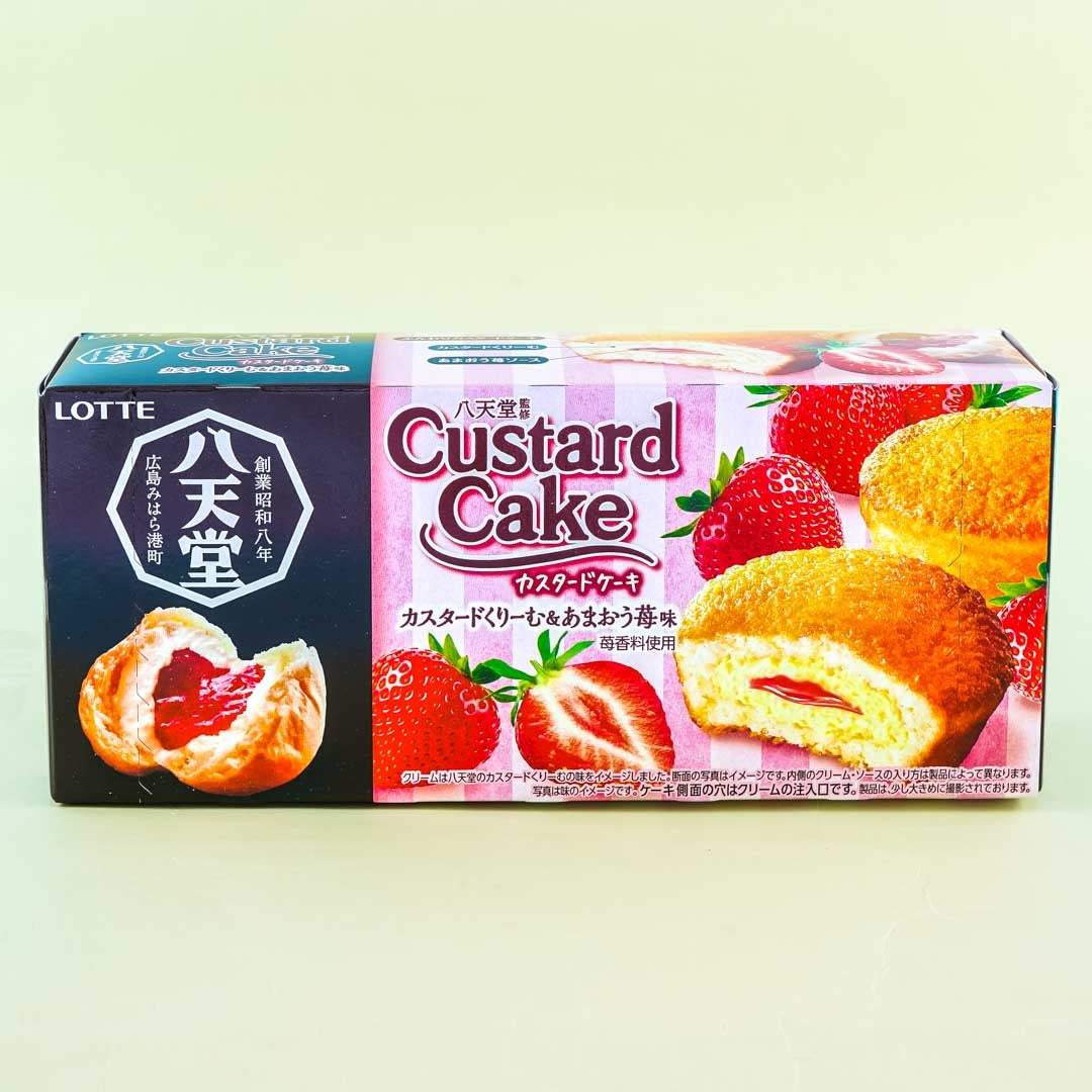 Lotte Hattendo Custard Cake - Amaou Strawberry