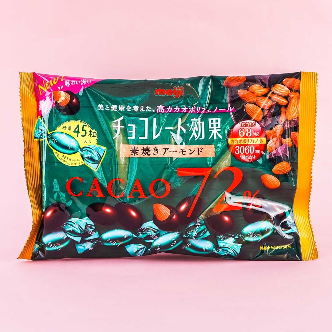 Meiji Chocolate Effect Cacao 72% Unglazed Almonds