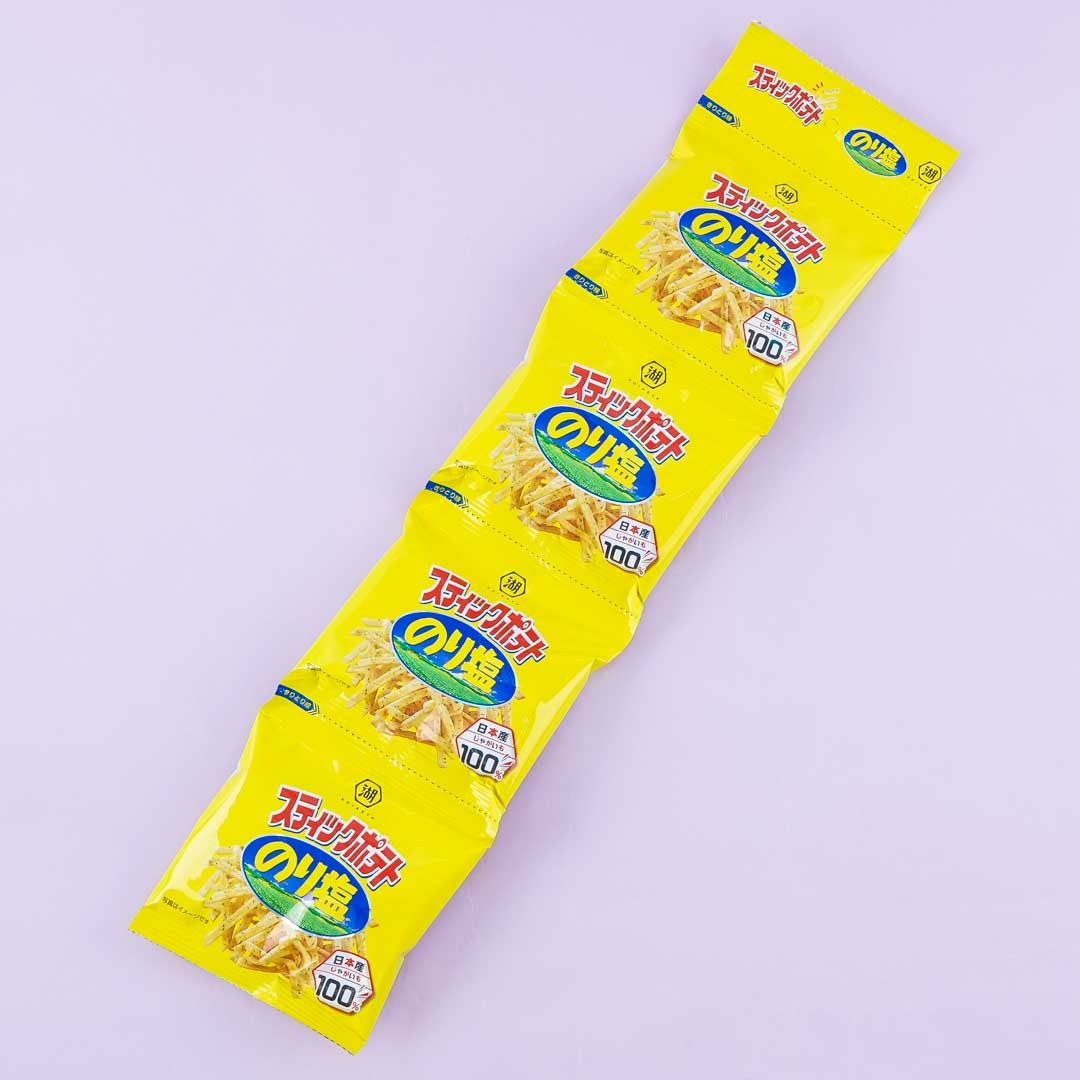 Koikeya Potato Stick Snacks Mini Pack - Nori Salt - 4 pcs