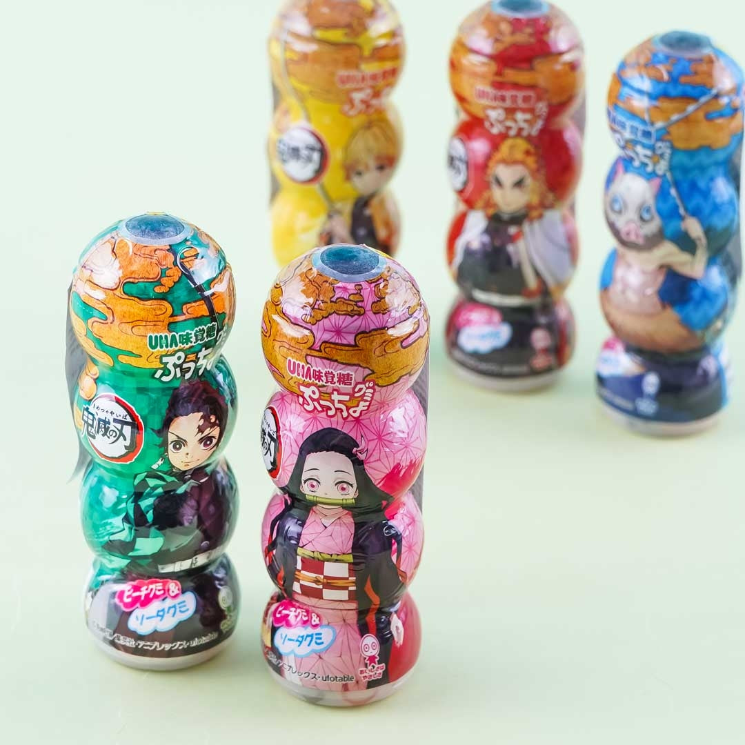 Puccho Demon Slayer Gummy Candy - Peach & Soda