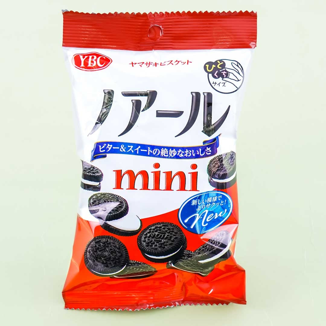 Noir Black Cocoa Mini Cookie Sandwiches - Sweet Vanilla