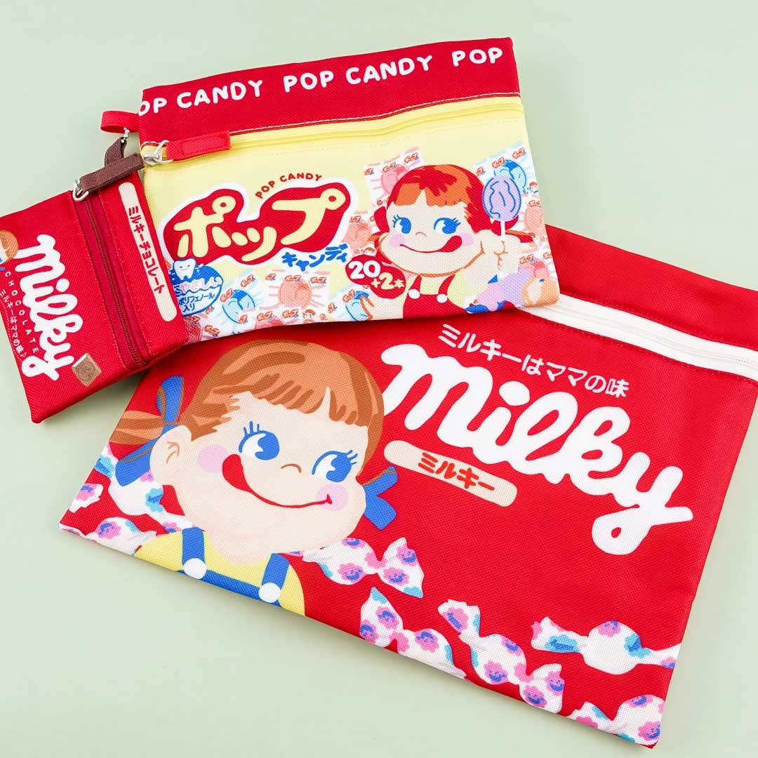 Milky Peko-Chan Pouch Set - 3 pcs
