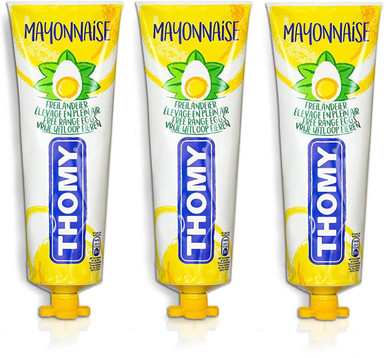 Thomy Mayonnaise in a Tube, Squeeze Mayo, (Pack of 3)