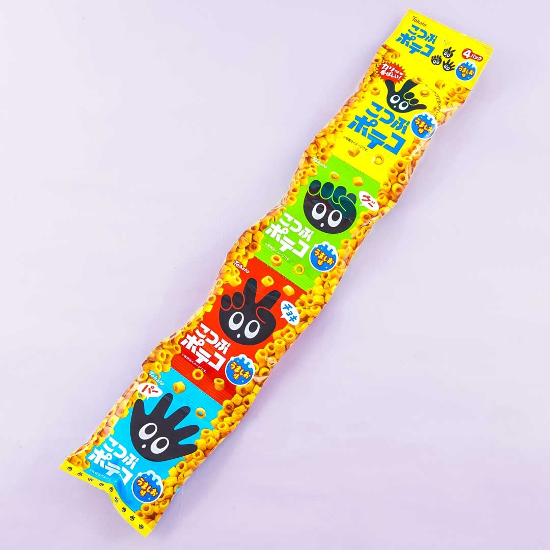 Poteco Potato Ring Snacks Mini Pack Set - Salted / 4 pcs