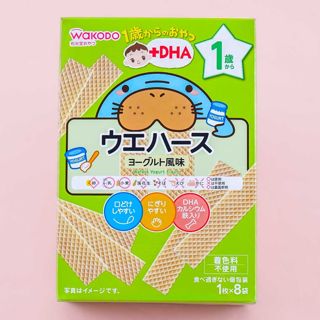 Wakodo 1 Year Old +DHA Wafers - Yogurt