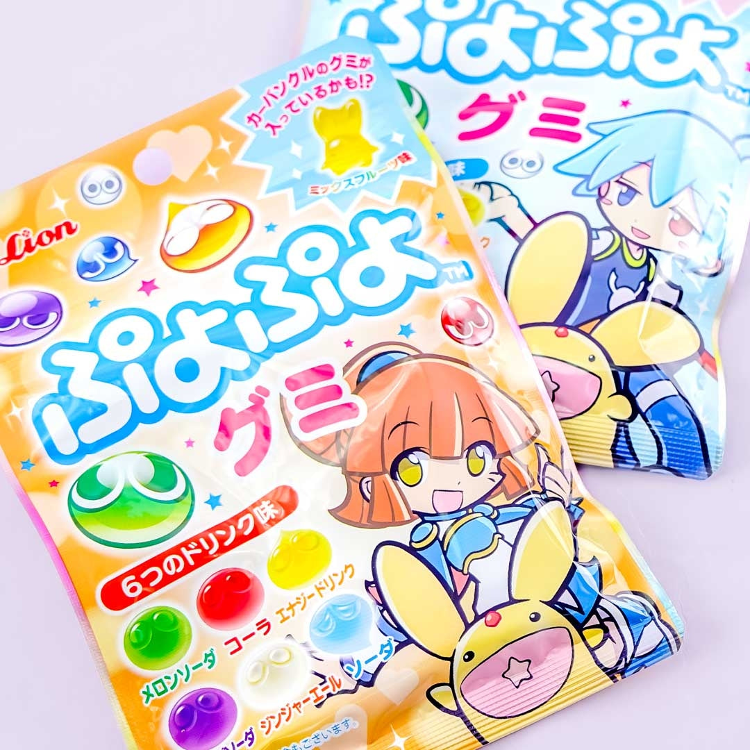 Lion Puyo Puyo Gummy Candy - 6 Drinks