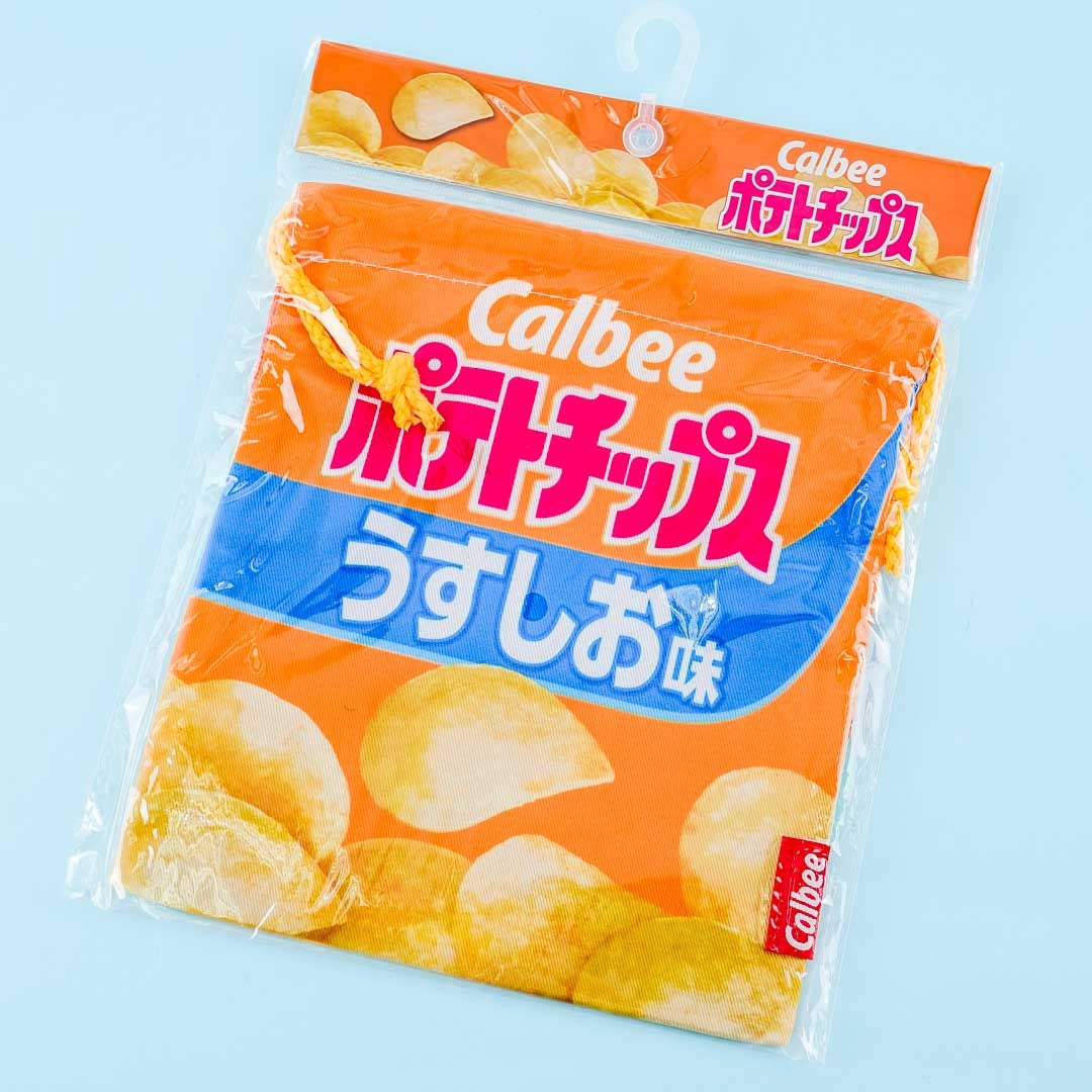 Calbee Potato Chips Drawstring Pouch