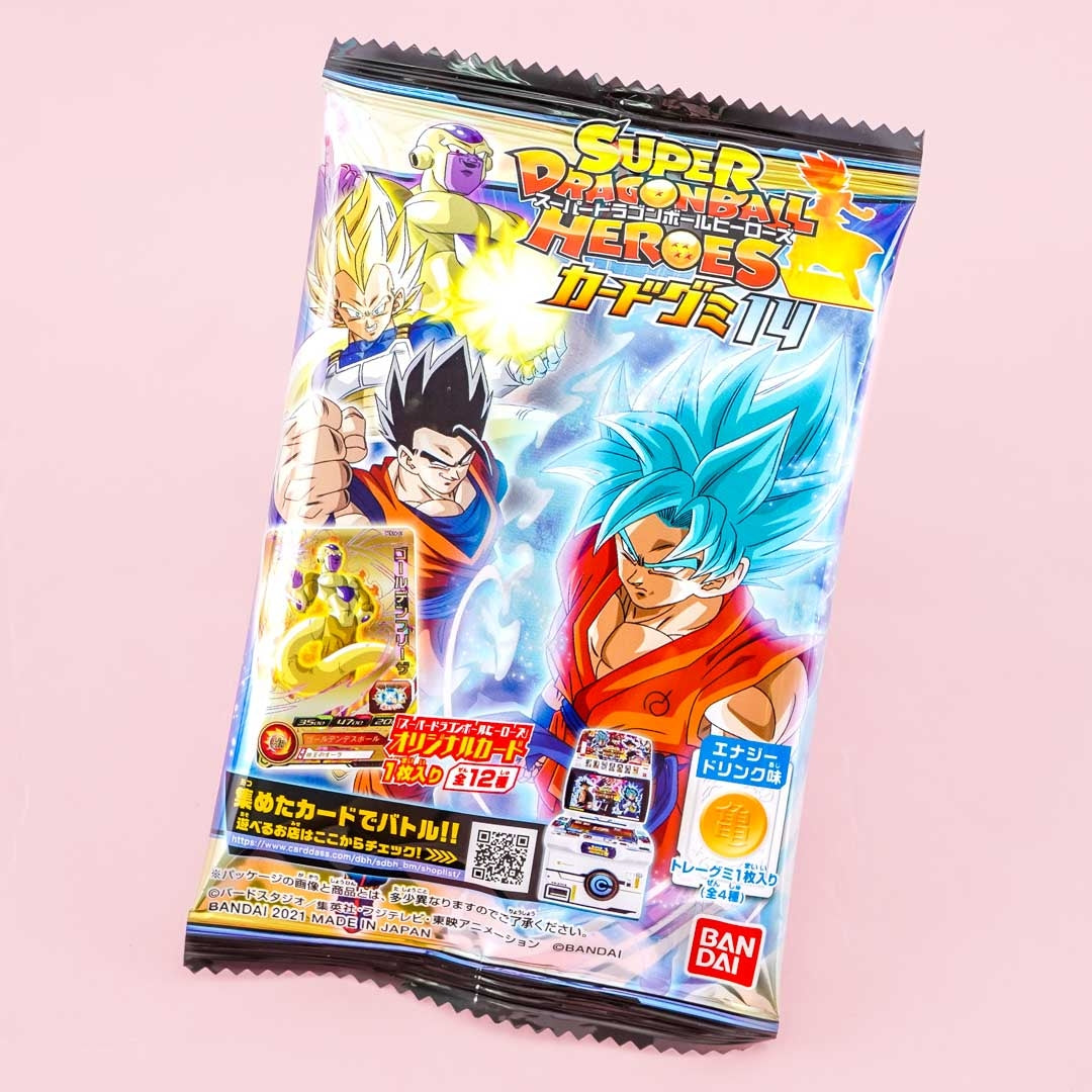 Super Dragon Ball Heroes Card With Gummy 14