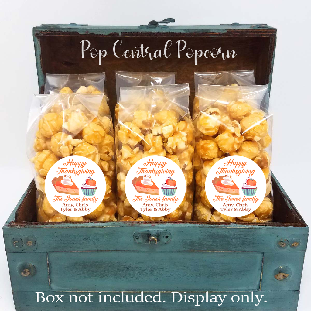 Thanksgiving Desserts - Popcorn Favor Bags