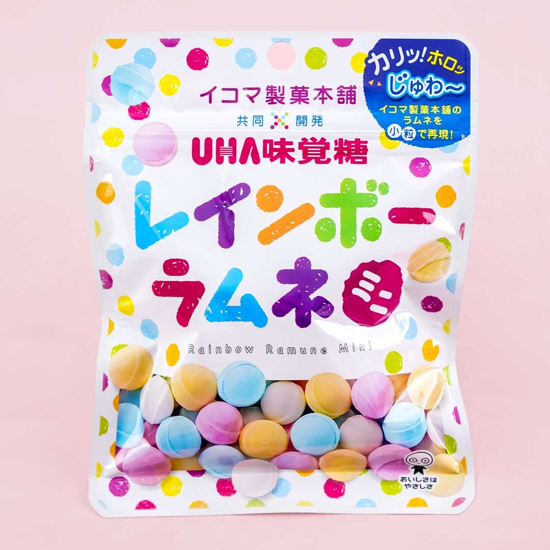 UHA Mikakuto Rainbow Ramune Candy - Peach