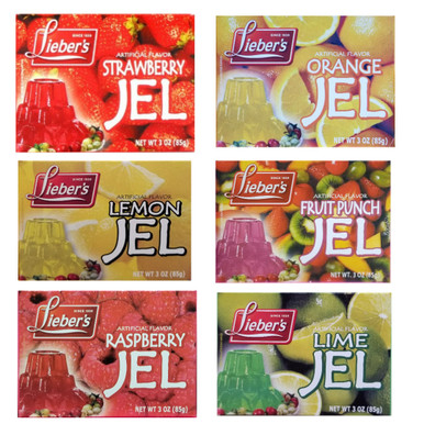 Lieber's Jello Variety Pack, 6 Count
