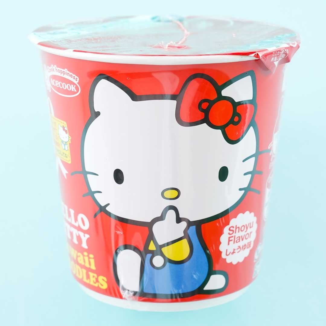 Hello Kitty Kawaii Soy Sauce Noodle Cup